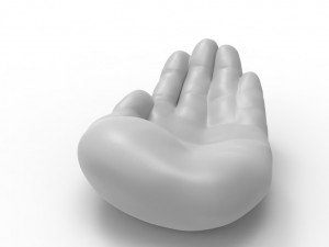 Hand tray- ash tray 3D मॉडल