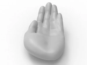Bandeja de m&atilde;o - cinzeiro Modelo 3D