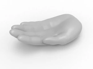Bandeja de m&atilde;o - cinzeiro Modelo 3D