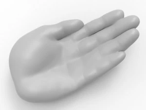 Bandeja de m&atilde;o - cinzeiro Modelo 3D