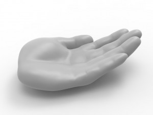 Hand tray- ash tray 3D मॉडल