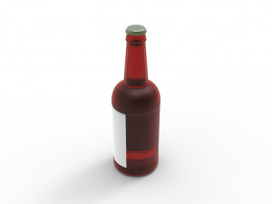 Beer glass bottle Modello 3D