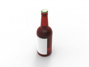 Beer glass bottle Modello 3D
