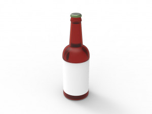 Beer glass bottle Modello 3D