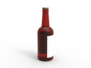 Beer glass bottle Modello 3D
