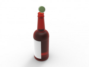 Beer glass bottle Modello 3D