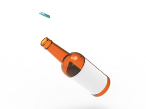 Beer glass bottle Modello 3D