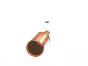 Beer glass bottle Modello 3D
