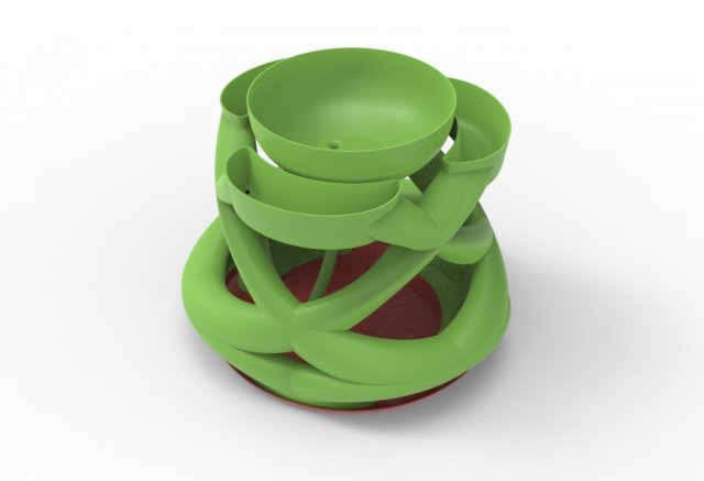 Interwoven vase 3D Модель .c4d .max .obj .3ds .fbx .stl .blend 