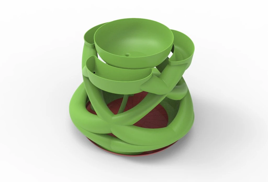 Interwoven vase 3D Model .c4d .max .obj .3ds .fbx .stl .blend