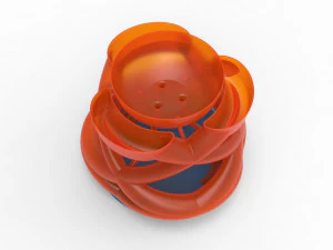 Interwoven vase 3D Model