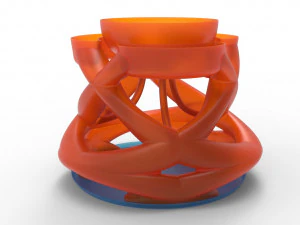 Interwoven vase 3D Model