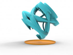 Interwoven vase 3D Model