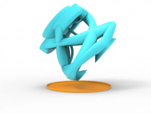 Interwoven vase 3D Model