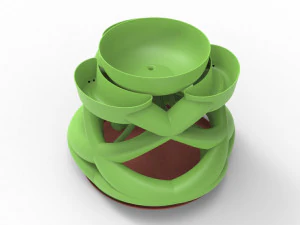 Interwoven vase 3D Model