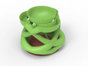Interwoven vase 3D Model