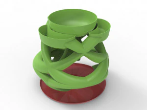 Interwoven vase 3D Model