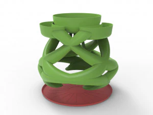 Interwoven vase 3D Model
