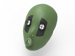 Bols mask akame ga kill Modelo 3D