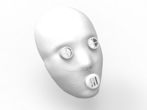 Bols mask akame ga kill Modelo 3D