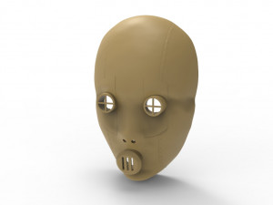 Bols mask akame ga kill Modelo 3D