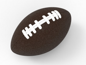 Ball - American football rugby 3D मॉडल