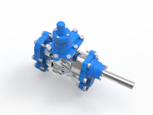 Hydraulic gear pump 3D Modell