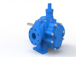 Hydraulic gear pump 3D Modell