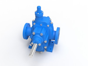 Hydraulic gear pump 3D Modell