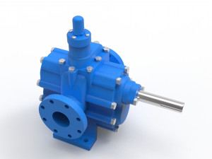 Hydraulic gear pump 3D Modell
