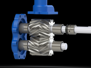 Hydraulic gear pump 3D Modell