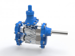 Hydraulic gear pump 3D Modell