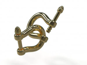 यू अकवार ताला 3D मॉडल