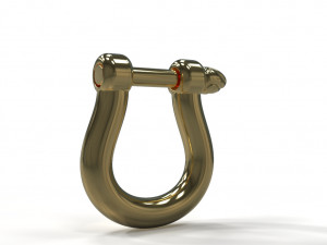 U clasp lock 3D Model
