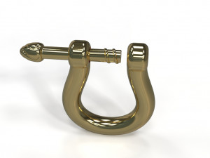 U clasp lock 3D Model