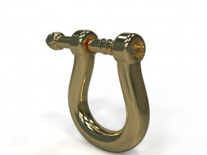 U clasp lock 3D Model