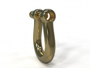 U clasp lock 3D Model