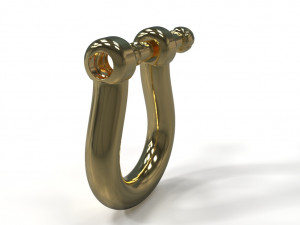 U clasp lock 3D Model