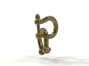 U clasp lock 3D Model