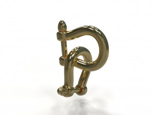 U clasp lock 3D Model