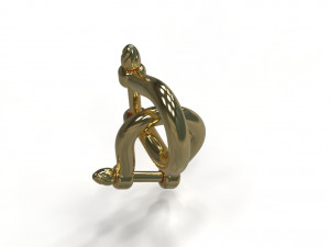 U clasp lock 3D Model