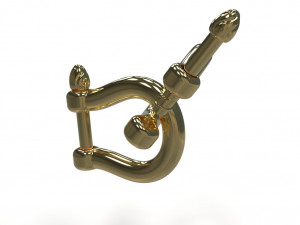 U clasp lock 3D Model
