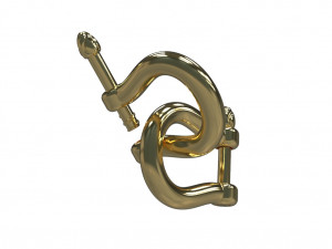 U clasp lock 3D Model