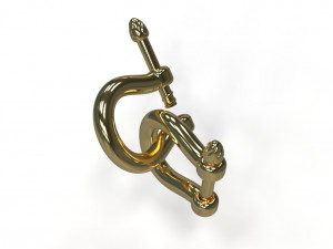 U clasp lock 3D Model