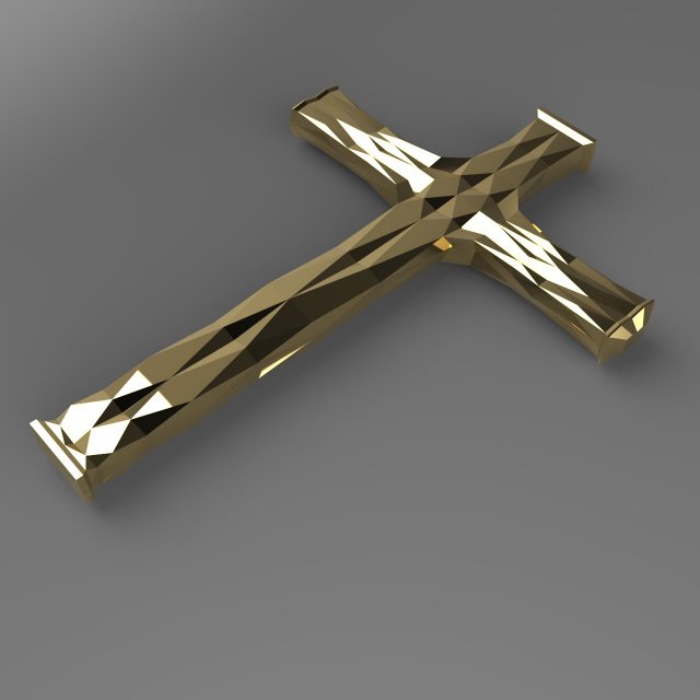 Geometric cross 3D 모델 .c4d .max .obj .3ds .fbx .stl .blend 