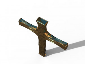 Geometric cross 3D 모델