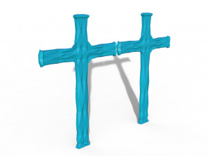 Geometric cross 3D 모델