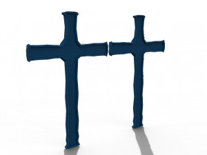 Geometric cross 3D 모델