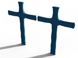 Geometric cross 3D Model