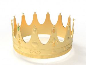 Queen crown 3D Print Model
